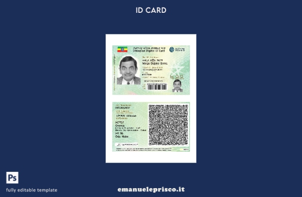 stile verificato Modello della nuova versione della carta d'identità digitale de
